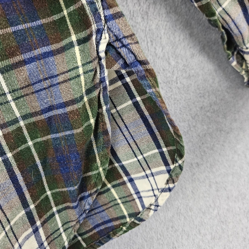 DENIM & SUPPLY RALPH LAUREN | Green Blue Plaid Flannel Shirt Medium RL Utility - Picture 11 of 12